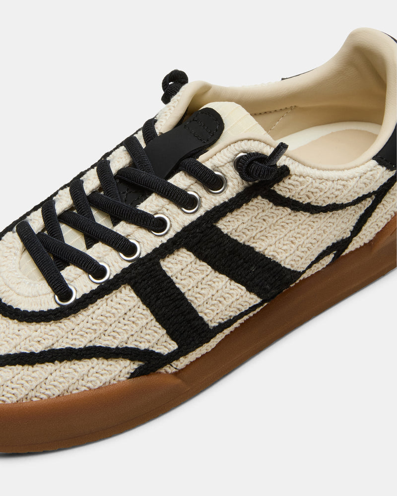 Steve Madden • Verdict Crochet Sneaker - Natural & Black