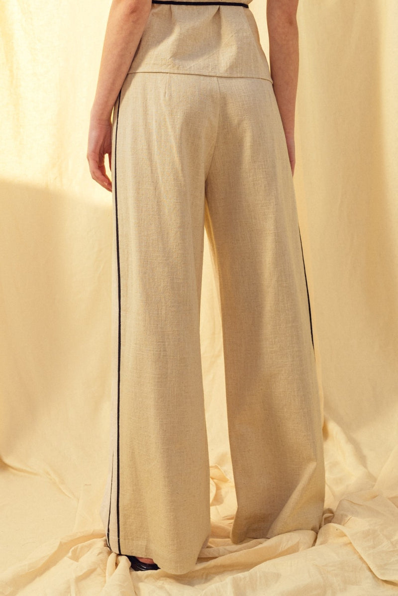 Trouser  - Oatmeal & Black