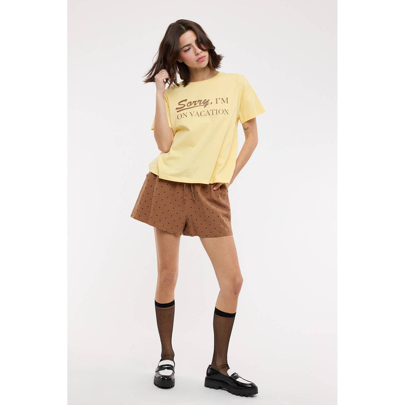 Polka Dot Shorts - Espresso & Black