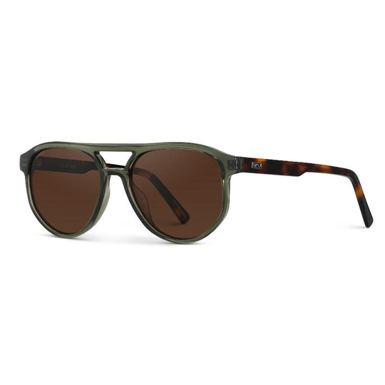 Wearme Pro •  Hudson Polarized Tortoise Sage/Brown Lens