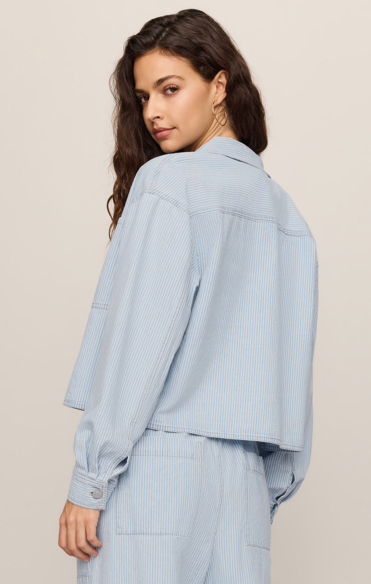 Z Supply • Erin Railroad Jacket - Seaboard Stripe