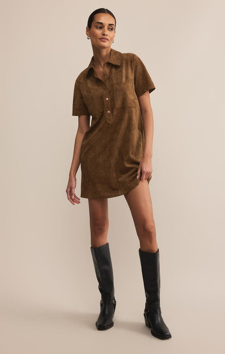 Z Supply • Kellie Suede Mini Dress - Coconut