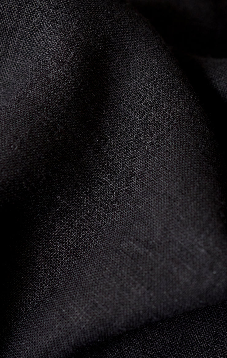 Z Supply • Sloane Linen Cropped Tank - Black