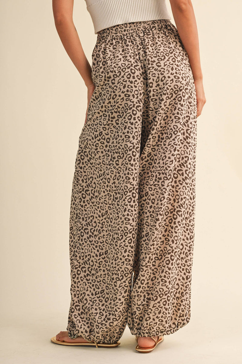 Leopard Print Relaxed Balloon Pants