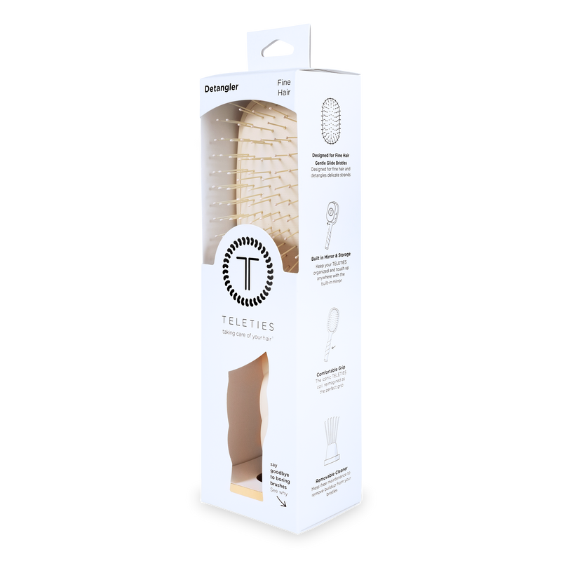 Teleties • Detangler Brush Fine Hair - Tan