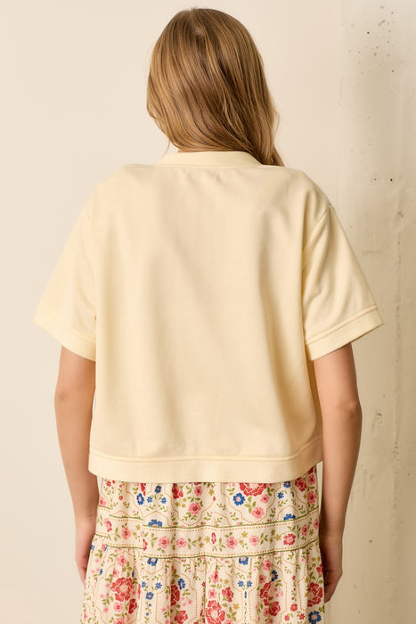 Button Up Top - Cream
