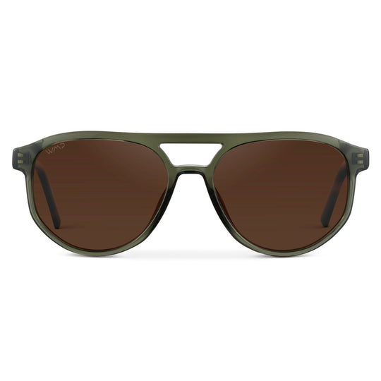 Wearme Pro •  Hudson Polarized Tortoise Sage/Brown Lens