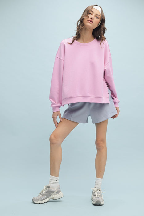 Oversized Pullover - Hibiscus