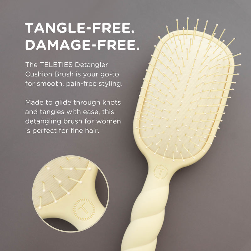 Teleties • Detangler Brush Fine Hair - Tan
