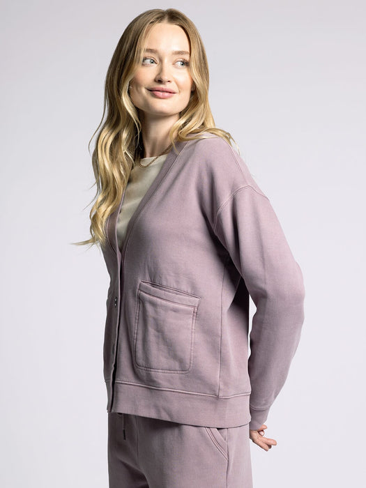 Thread & Supply • Serenity Fleece Relaxed Cardigan - Lavender