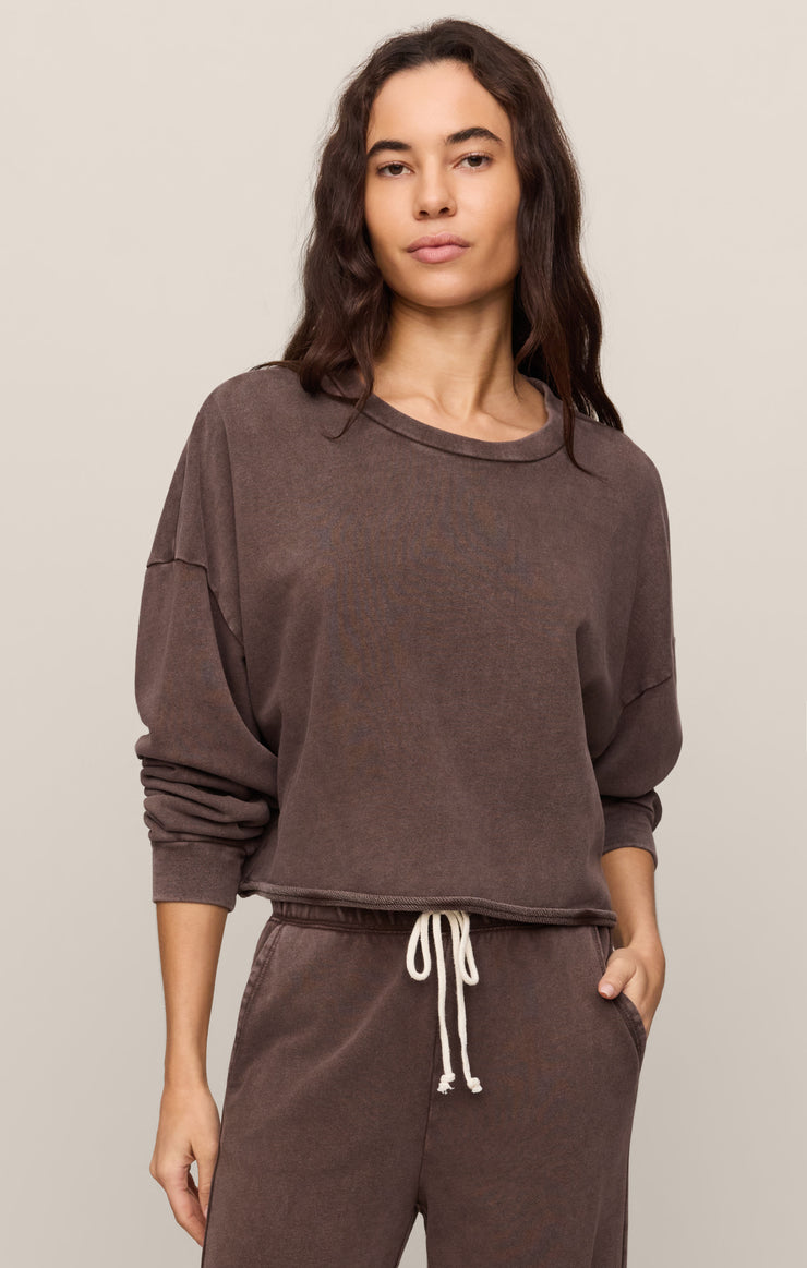 Z Supply • Circuit Sweatshirt - Dark Chocolate