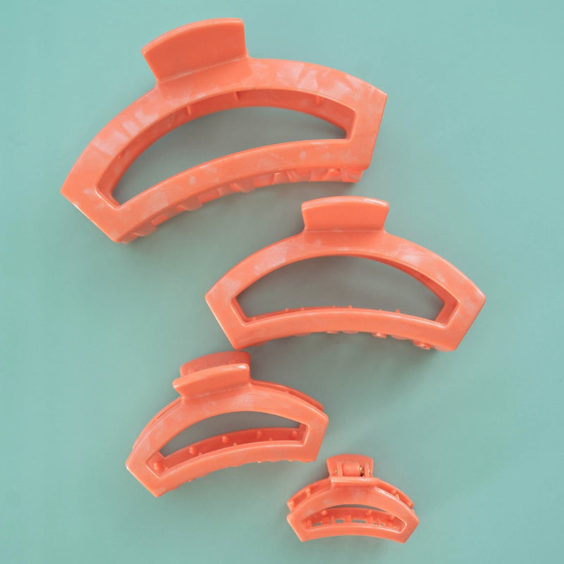 Teleties • Open Hair Clip - Dreamsicle (Medium)