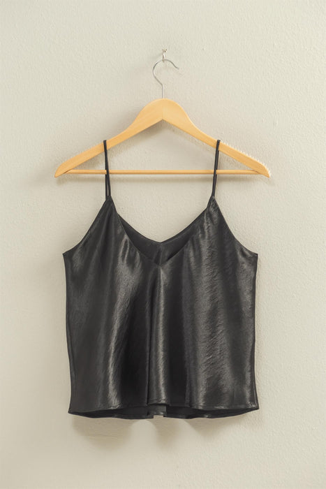 Spaghetti Strap Tank - Black