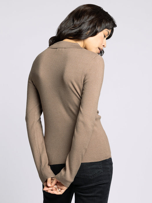 Thread & Supply • Pamela Sweater - Heather Brown