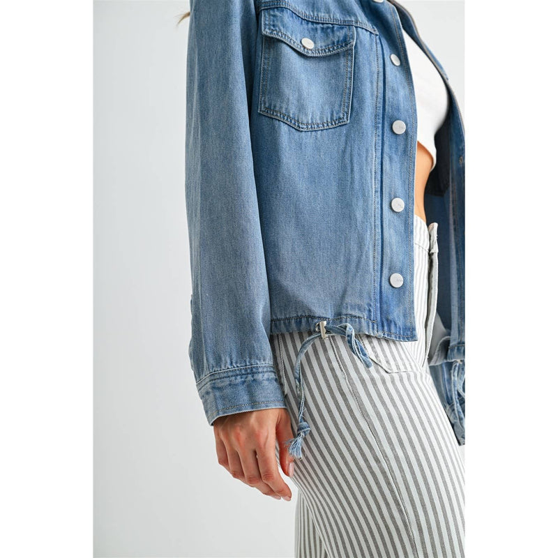 Mica Denim • Back Storm Flap Jacket - Poloo Blue