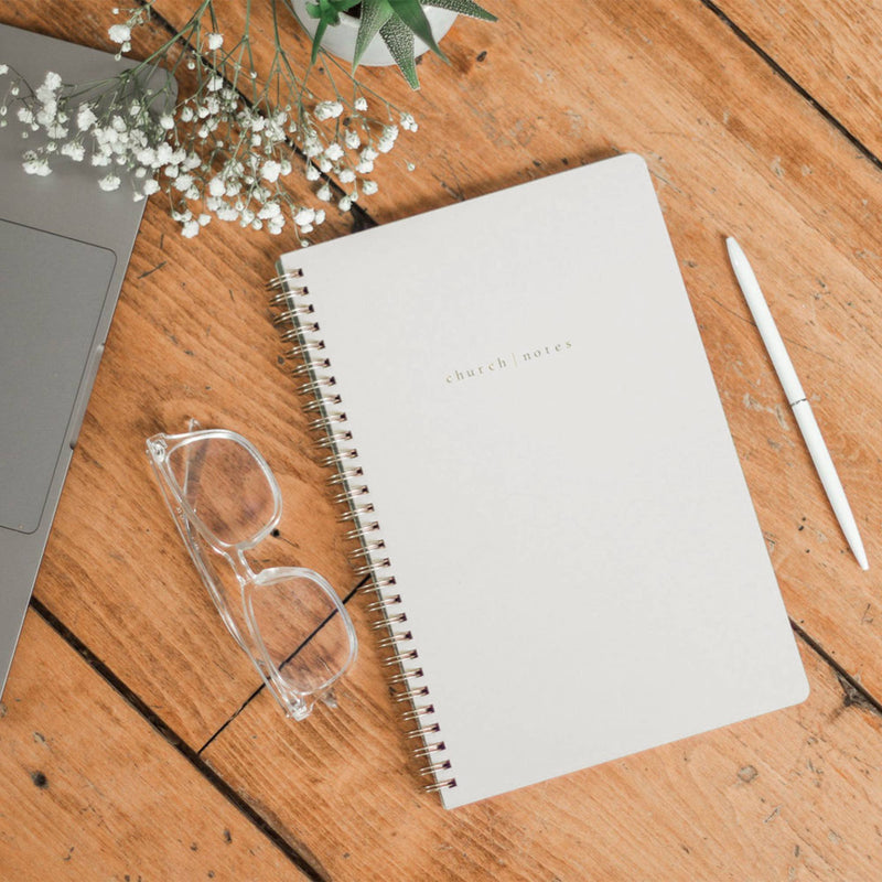 Church Notes • Dove Grey Bible Study Notebook