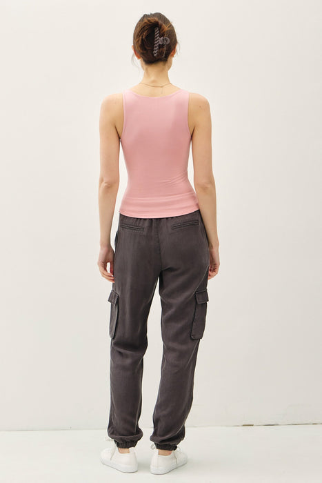 Boat Neck Tank - Dusty Pink