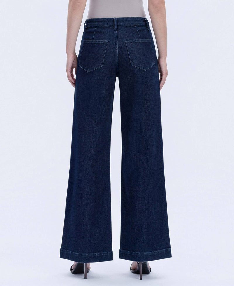 Flying Monkey • High Rise Wide Leg Jeans - Linden