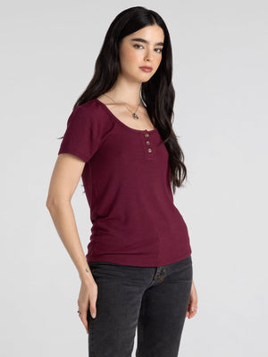 Thread & Supply • Evanore top - Zinfandel