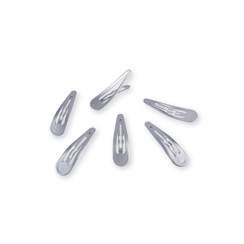 Teleties • 6 Snap Clips - Silver
