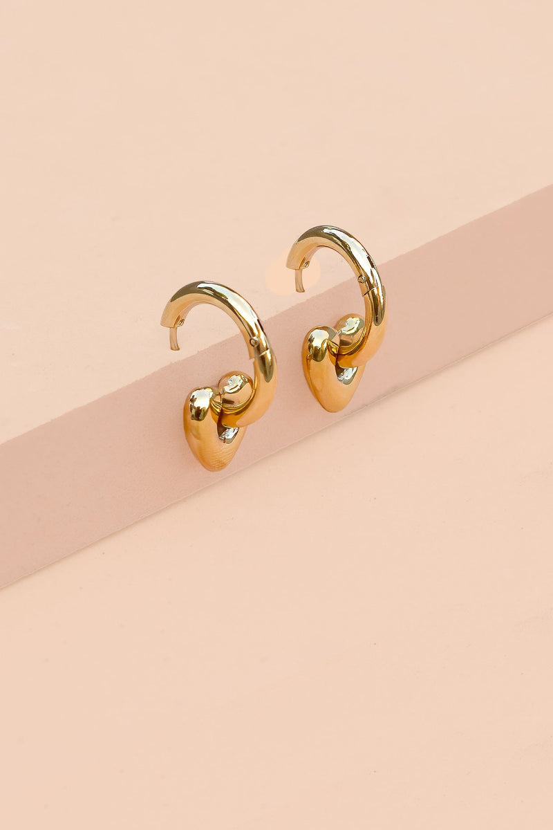 Peter + June • Skip A Beat Hoops 18K Gold Plated