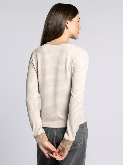 Thread & Supply • Aeris Top - Tan & White