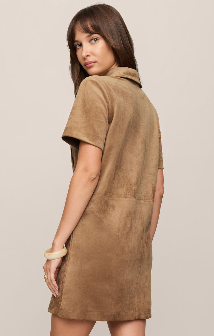 Z Supply • Leone Suede Mini Dress - Light Sand