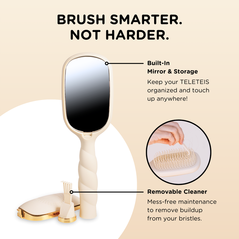 Teleties • Detangler Brush Fine Hair - Tan