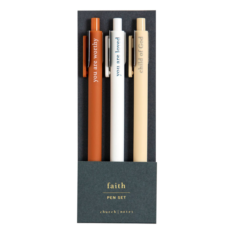 Church Notes • Faith Bible Study Pen Set