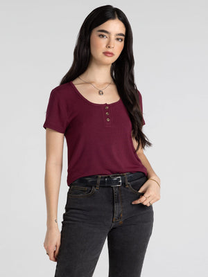 Thread & Supply • Evanore top - Zinfandel
