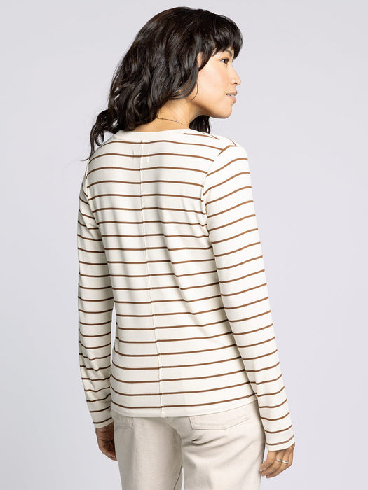 Thread & Supply •  Lauren Top - Off White & Bronze