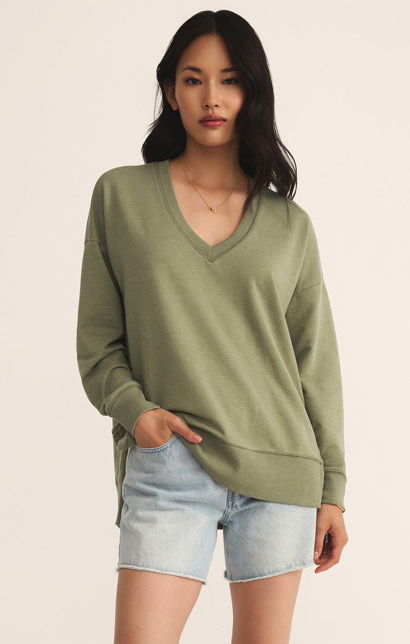 Z Supply • Modern V Neck Weekender - Avocado
