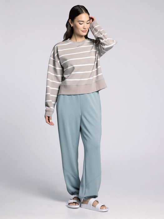 Thread & Supply • Martina Striped Top - Mushroom
