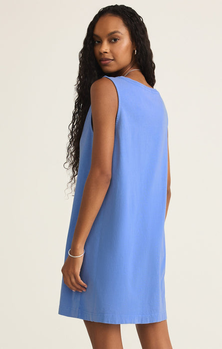 Z Supply • Sloane V Neck Mini Dress - Bay Blue