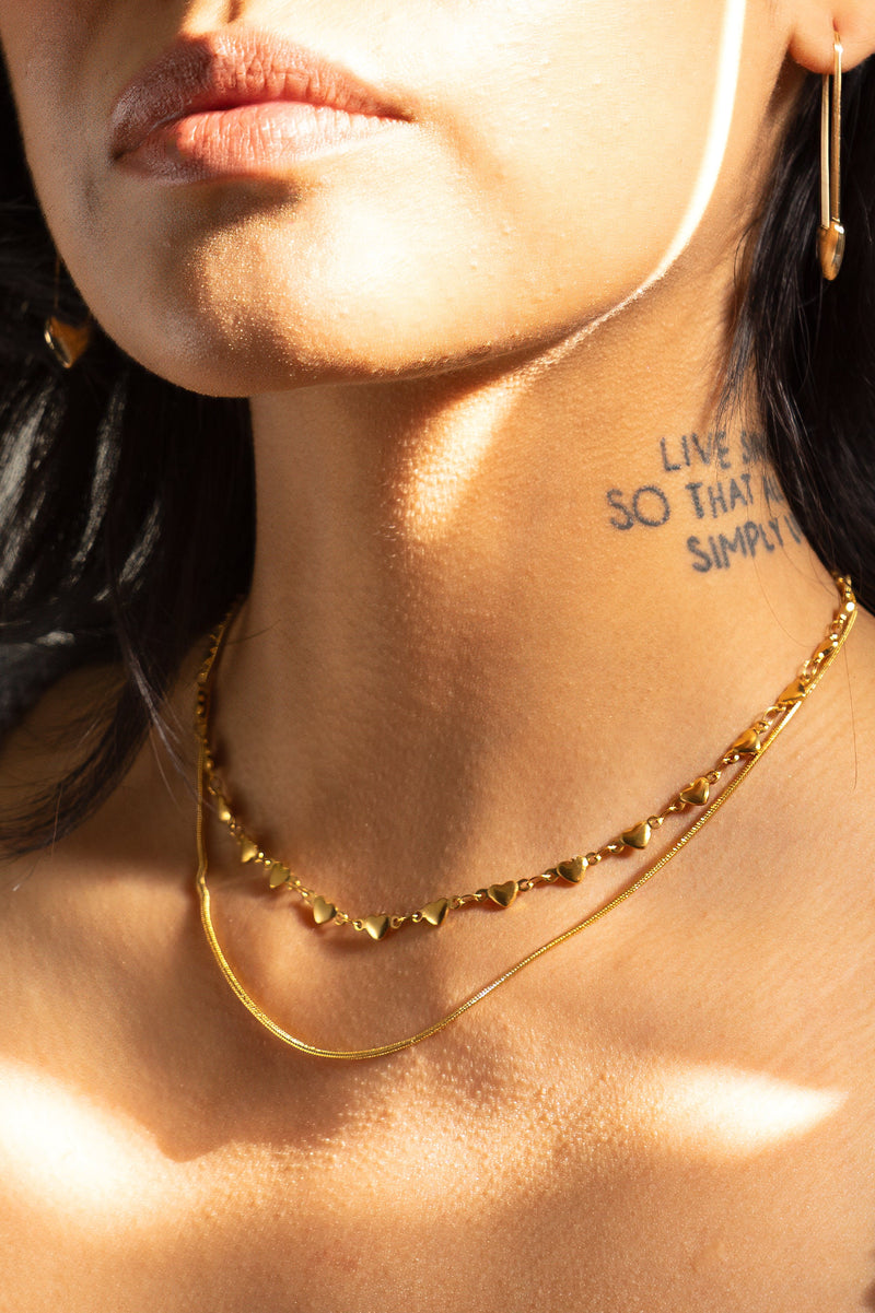 Peter + June • String Along Necklace 18k Gold Plated
