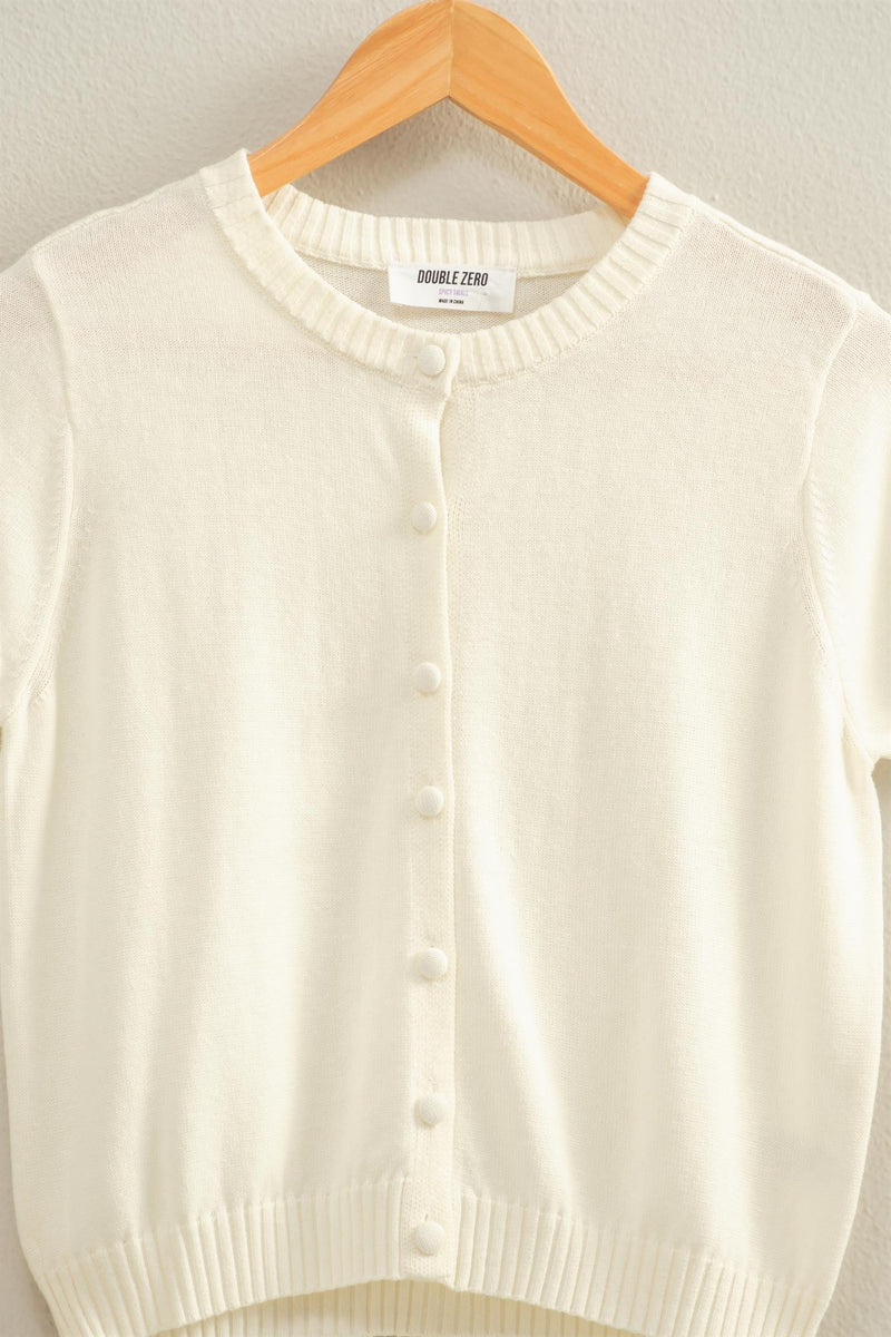 Cardigan Sweater - Whip Cream