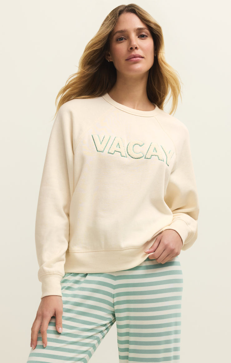 Vacay Sweatshirt - Vanilla Ice