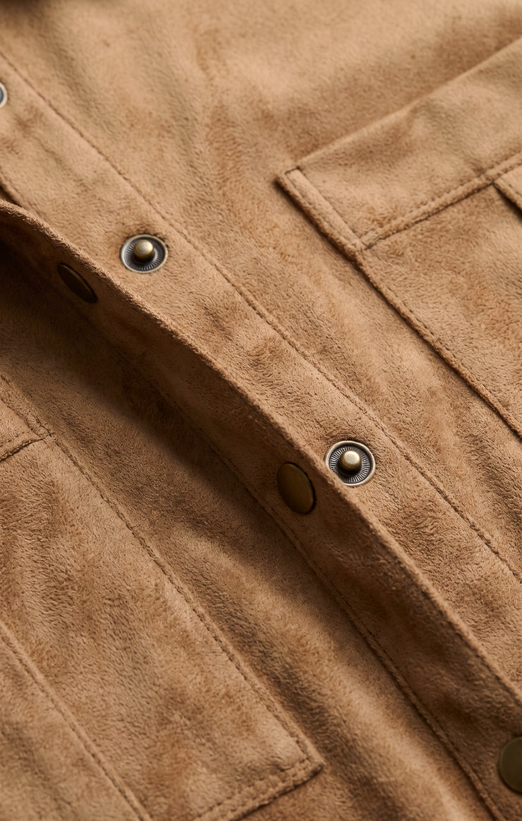 Z Supply • Leone Suede Mini Dress - Light Sand