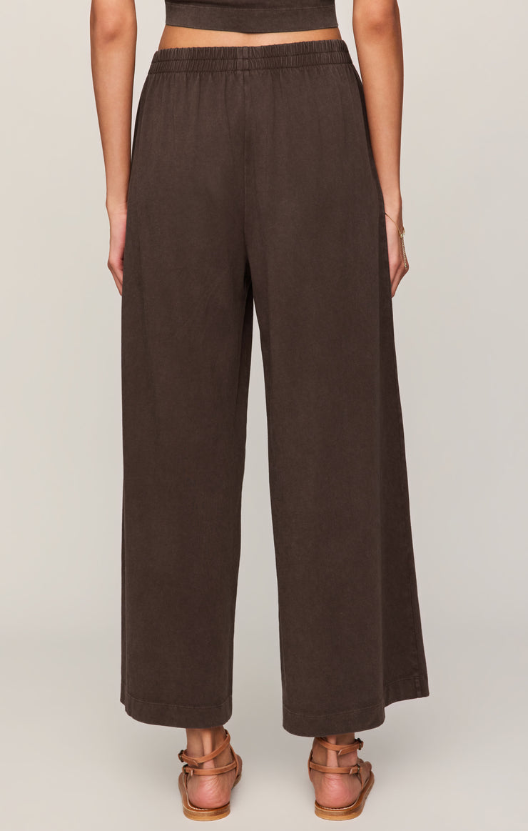 Z Supply • Scout Jersey Crop Flare Pants - Dark Chocolate