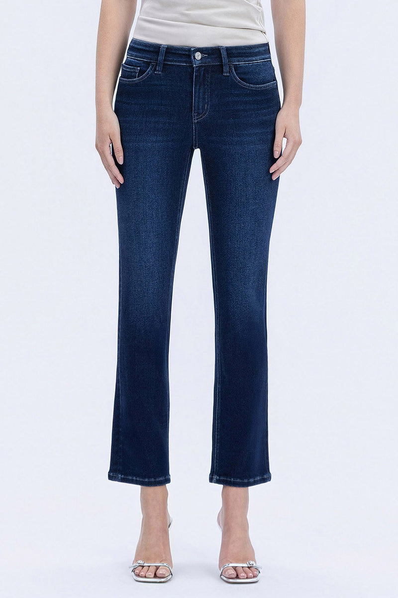 Vervet Carlene Mid Rise Ankle Slim Straight Glorious Joy