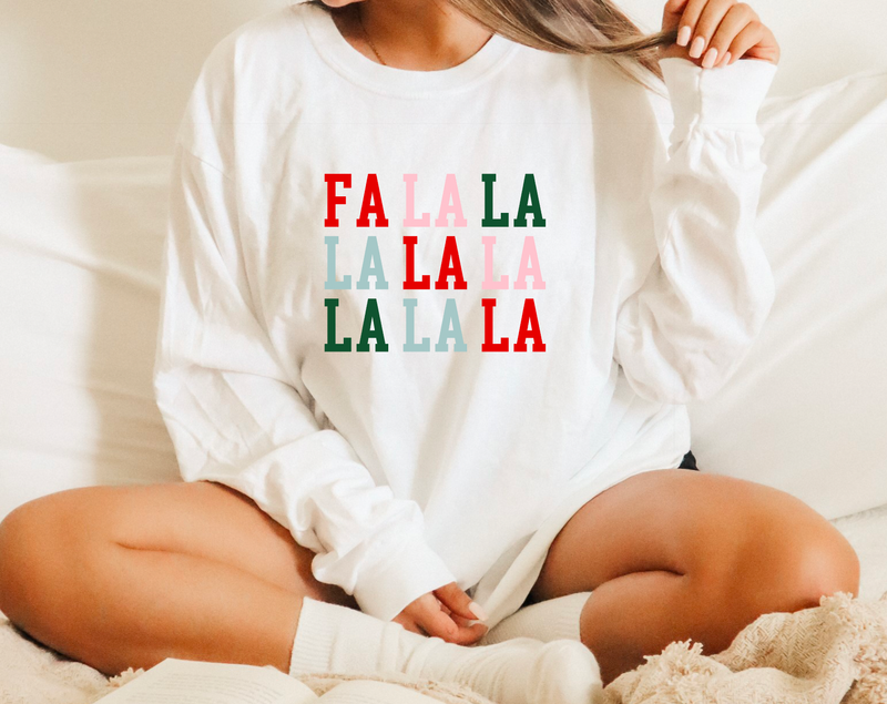 Fa La La Long Sleeve Tee