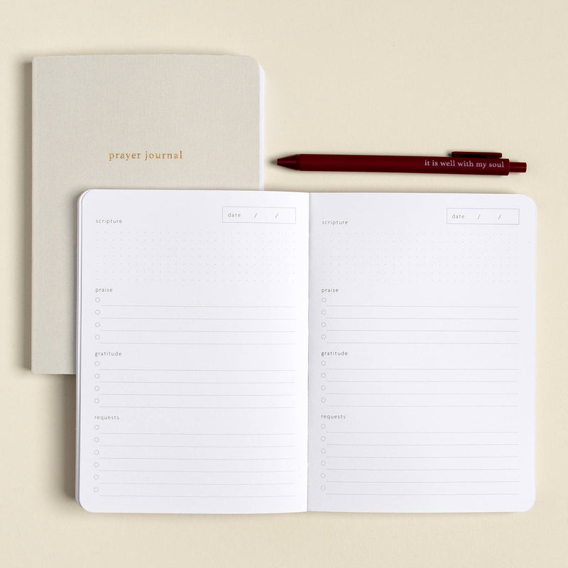 Church Notes • Guided Prayer & Reflection Journal - Dove Grey