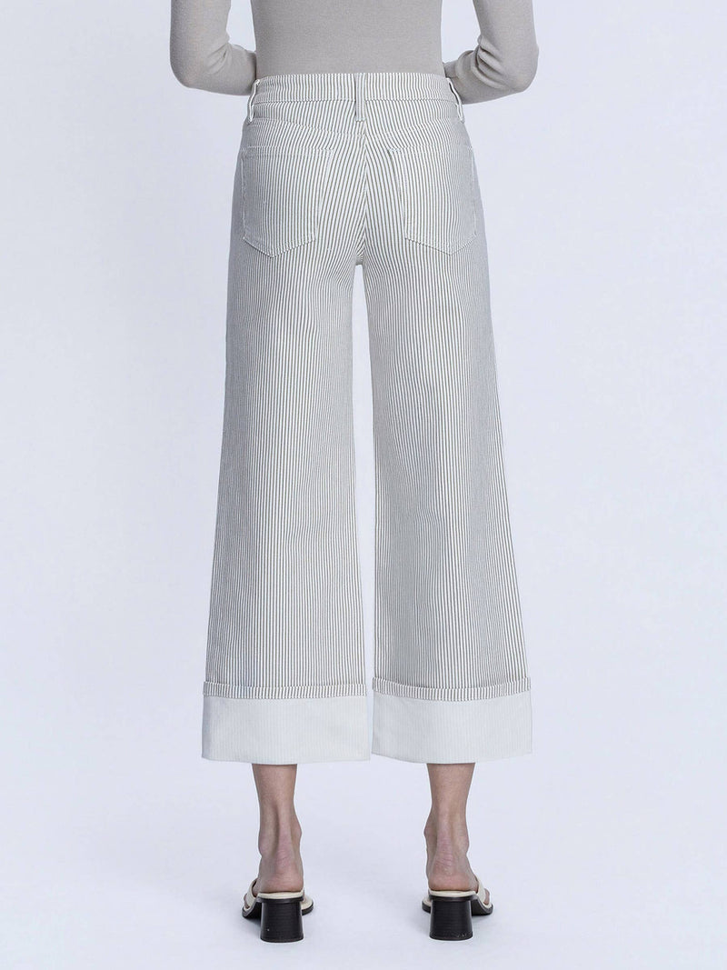 Lovervet • High Rise Wide Leg Jeans - Striped