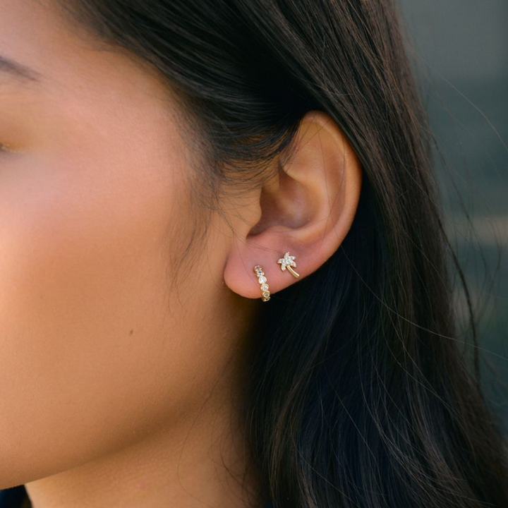 Nikki Smith Designs• Golden Palm Tree Studs