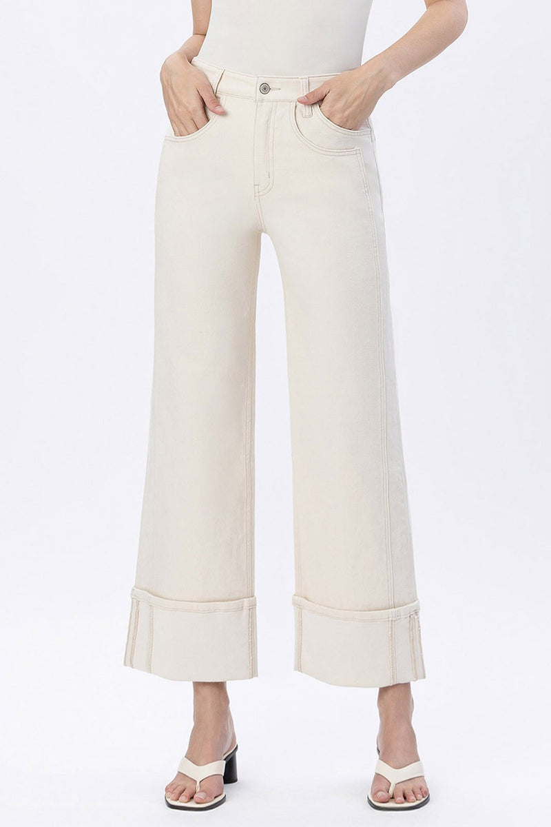 Vervet • Olivia Super High Rise Cuffed Wide - Radiant Symphony