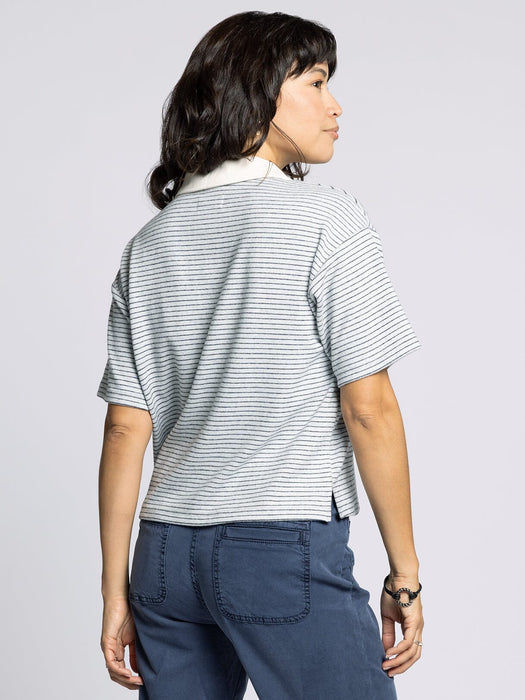 Thread & Supply • Calix Top - White & Navy