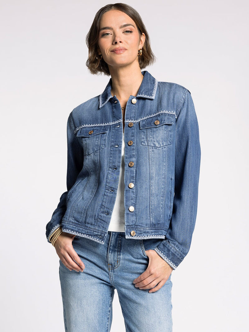Thread & Supply • Jackie Jacket - Surf Blue Wash