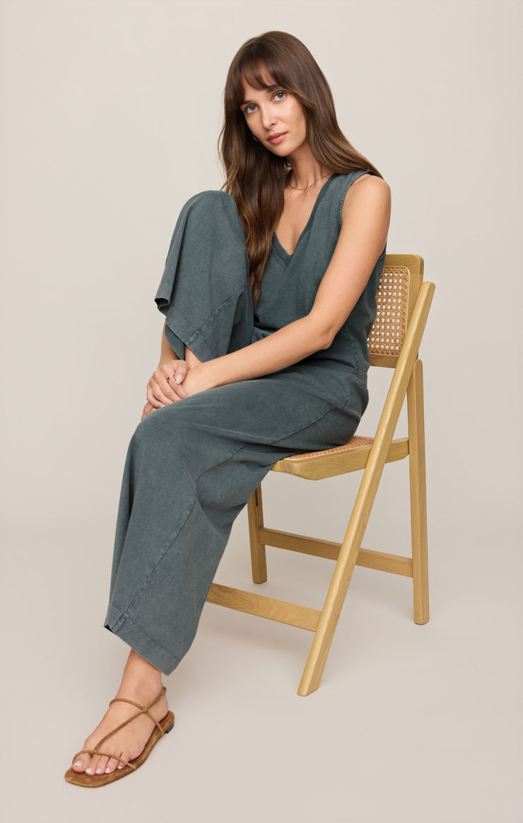 Z Supply • Scout Jersey Crop Flare Pants - Emerald Cove