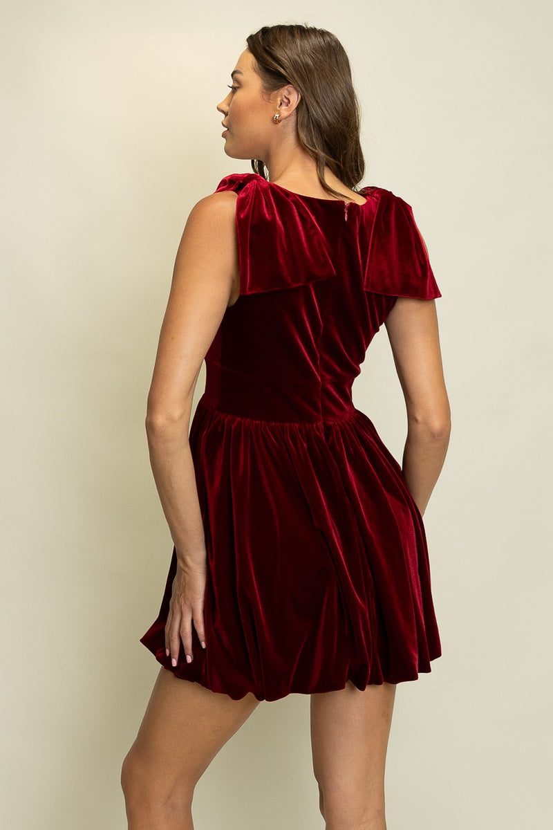 Bow Shoulder Detail Dress