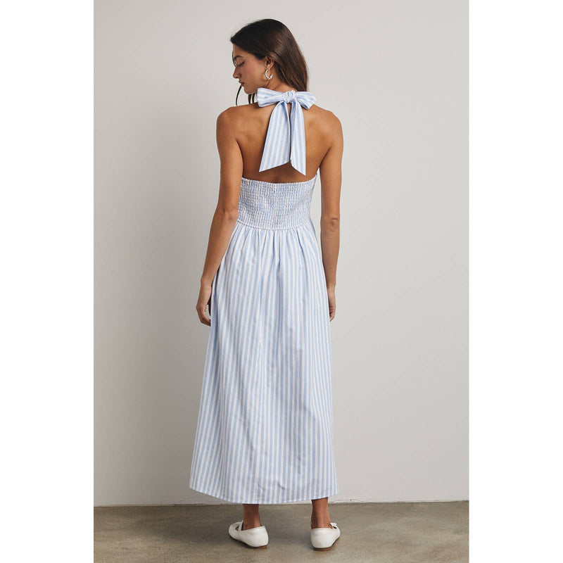 Stripe Maxi Dress - Blue